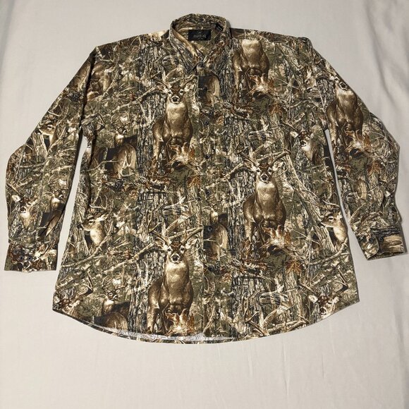 RedHead Camo Deer Hunting Shirt Men’s XL Long Sleeve Button-Up Outdoor Top - Picture 1 of 10